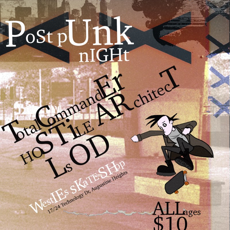 Postpunk Night at Westies&nbsp;27/11/26